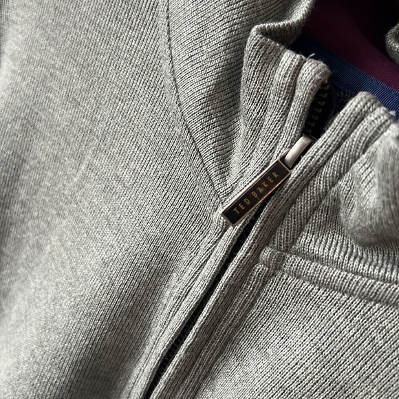 Ted Baker London Men’s Quarter Zip Wool Blend Sweater - Picture 4 of 11